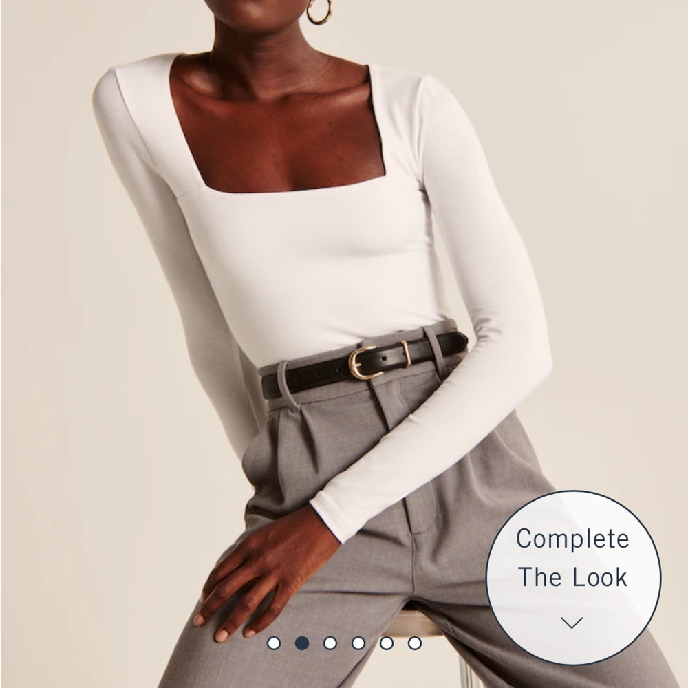 Abercrombie white seamless bodysuit
